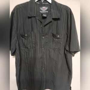 Mens Harley Davidson button down shirt.